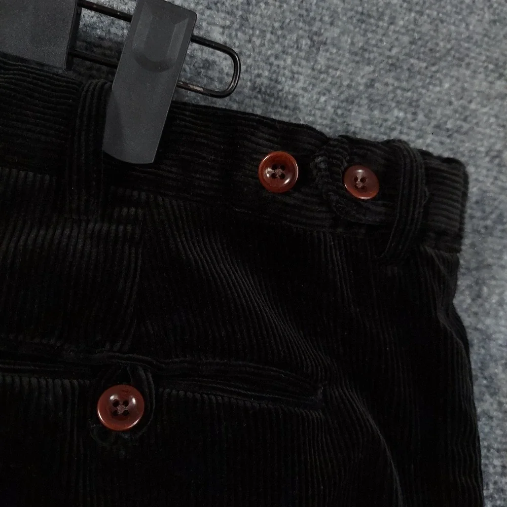Polo Ralph Lauren Pants Mens 40x30 Black Corduroy Chino Straight Winter Casual